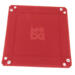 obrazek Velvet Dice Tray With Leather Backing (red)  