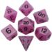 obrazek 16mm Polyhedral Dice Set: Glow Purple 