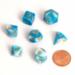 obrazek Blackfire Dice - Fairy Dice - BiColor Blue White (7 Dice) 