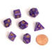 obrazek Blackfire Dice - Fairy Dice - Marbled Purple (7 Dice) 