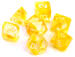 obrazek Komplet kości RPG - Nebula - Żółte 