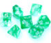 obrazek Komplet kości RPG - Nebula - Zielone 