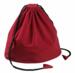 obrazek Velvet fabric bag red 