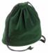 obrazek Velvet fabric bag green 
