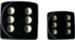 obrazek Dice Sets Black/Gold Opaque 12mm d6 (36) (MOQ2) 