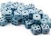 obrazek Chessex Opaque Pastel Blue/black 12mm d6 Dice Block 