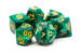 obrazek Pearl Drop Green w/Gold Dice Set (7) 