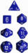 obrazek Blue/White Opaque 7 die set 