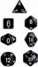 obrazek Black/White Opaque 7 die set 