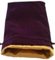 logo przedmiotu Purple Velvet Dice Bag with Gold Satin Lining 6x8