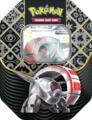 logo przedmiotu Pokemon TCG Paldean Fates Tin 4booster  IronTreads