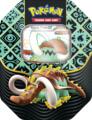 logo przedmiotu Pokemon TCG Paldean Fates Tin 4booster  Great Tusk