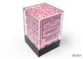 logo przedmiotu Chessex Opaque Pastel Pinkblack 12mm d6 Dice Block
