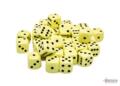 logo przedmiotu Chessex Opaque Pastel Yellowblack 12mm d6 Dice Block